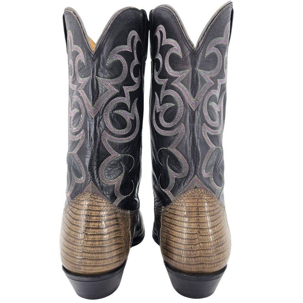 Vintage Nocona Mens Size 12D Lizard Teju Exotic Leather Cowboy Western Boots USA - Picture 3 of 14